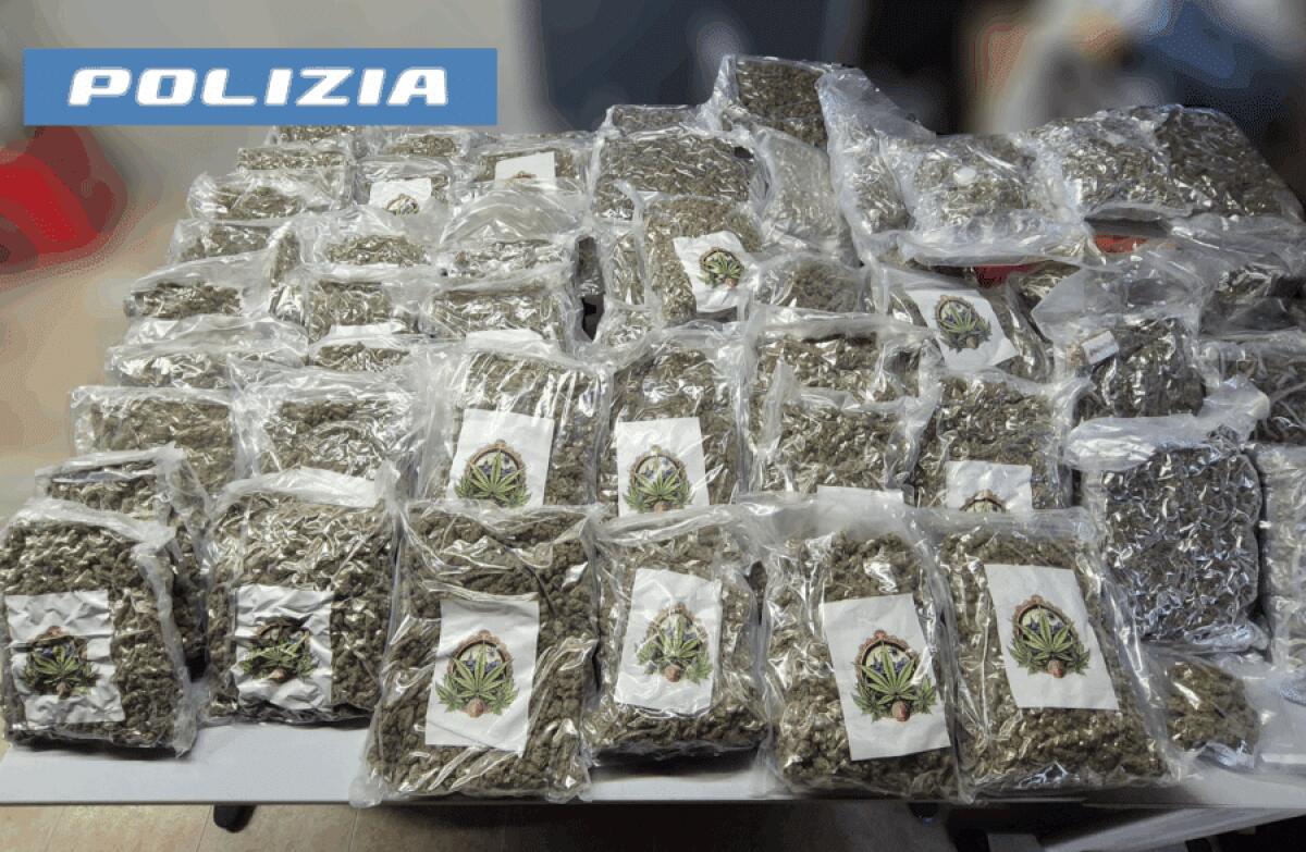 ARRESTATO A SIRACUSA CON 60 KG DI MARIJUANA E HASHISH: È UN CATANESE - 
