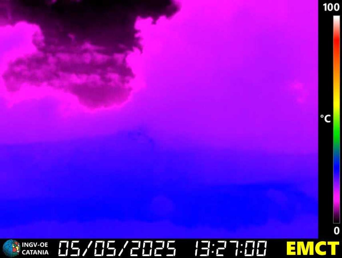 ETNA, NUOVA ERUZIONE IN CORSO: TREMORE IN AUMENTO E NUBE VERSO EST-NORD-EST - 