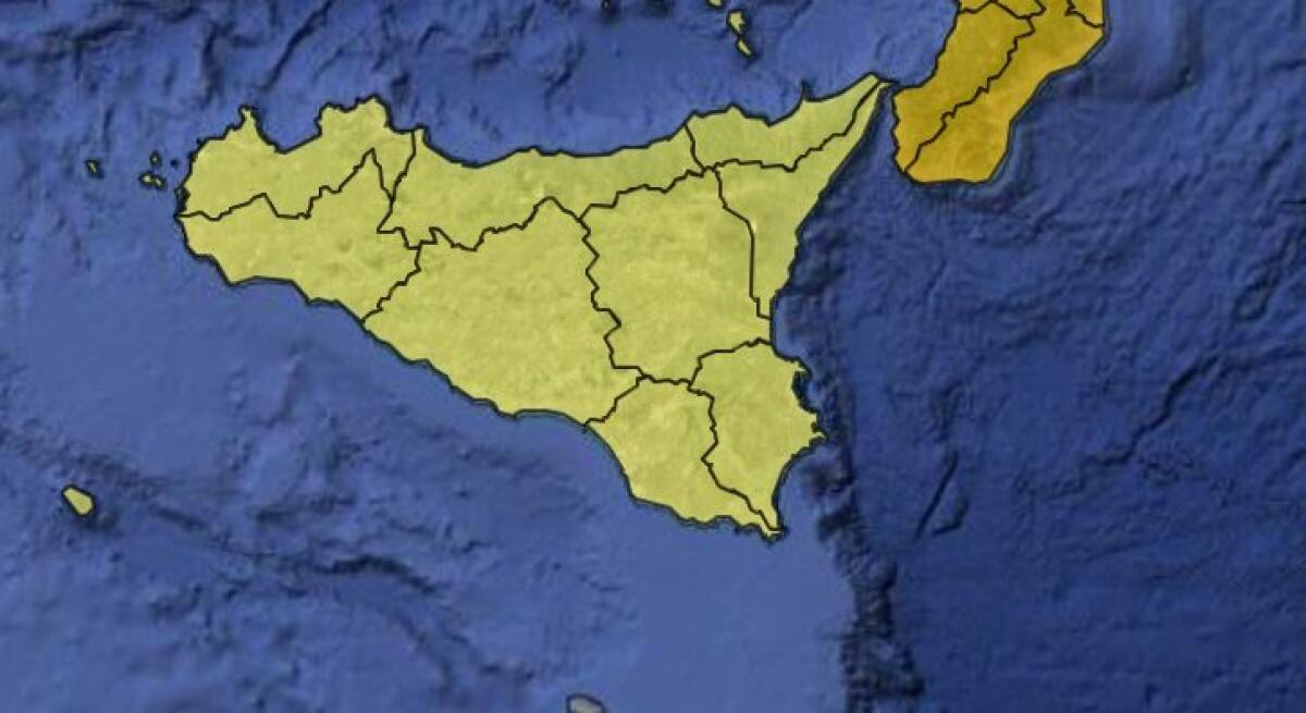 METEO SICILIA: ALLERTA GIALLA SU TUTTA LA REGIONE VENERDI 16 MAGGIO 2025 - 