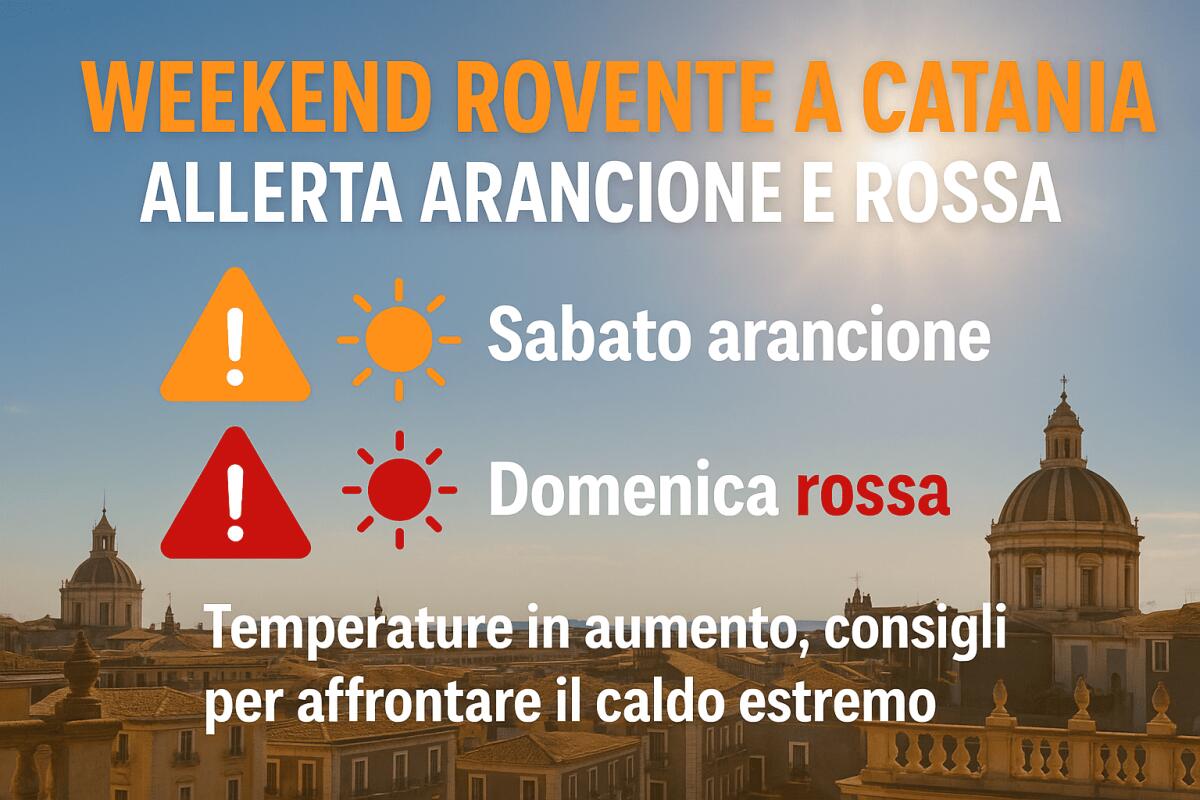 IN ARRIVO UN WEEKEND ROVENTE: CATANIA IN ALLERTA ARANCIONE OGGI E ROSSO DOMENICA - 