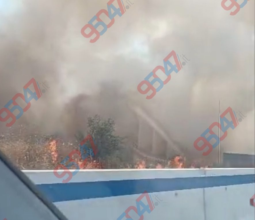 OGGI TANTI INCENDI, VIGILI ANCORA IN AZIONE: STERPAGLIE IN FIAMME IN VIA DEI MILLE A PATERNÒ