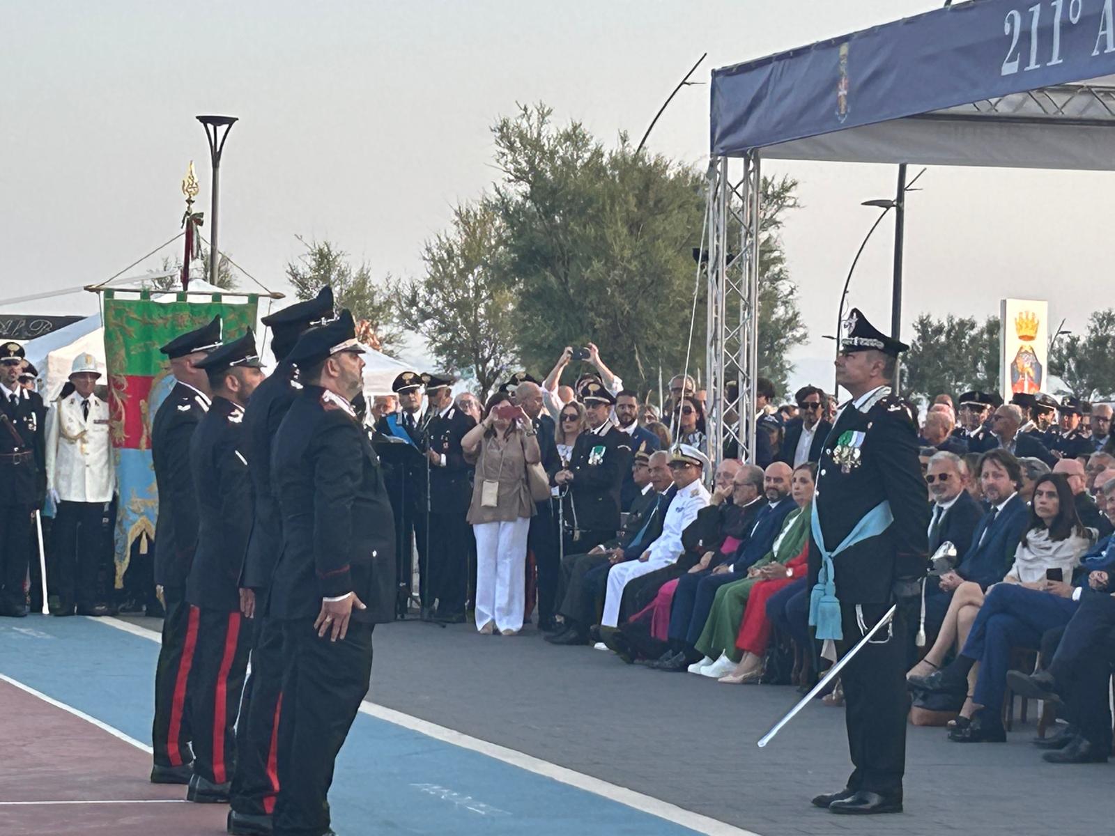 CATANIA, CERIMONIA PER I 211 ANNI DELL’ARMA DEI CARABINIERI: PREMIATI I MILITARI PIÙ VALOROSI