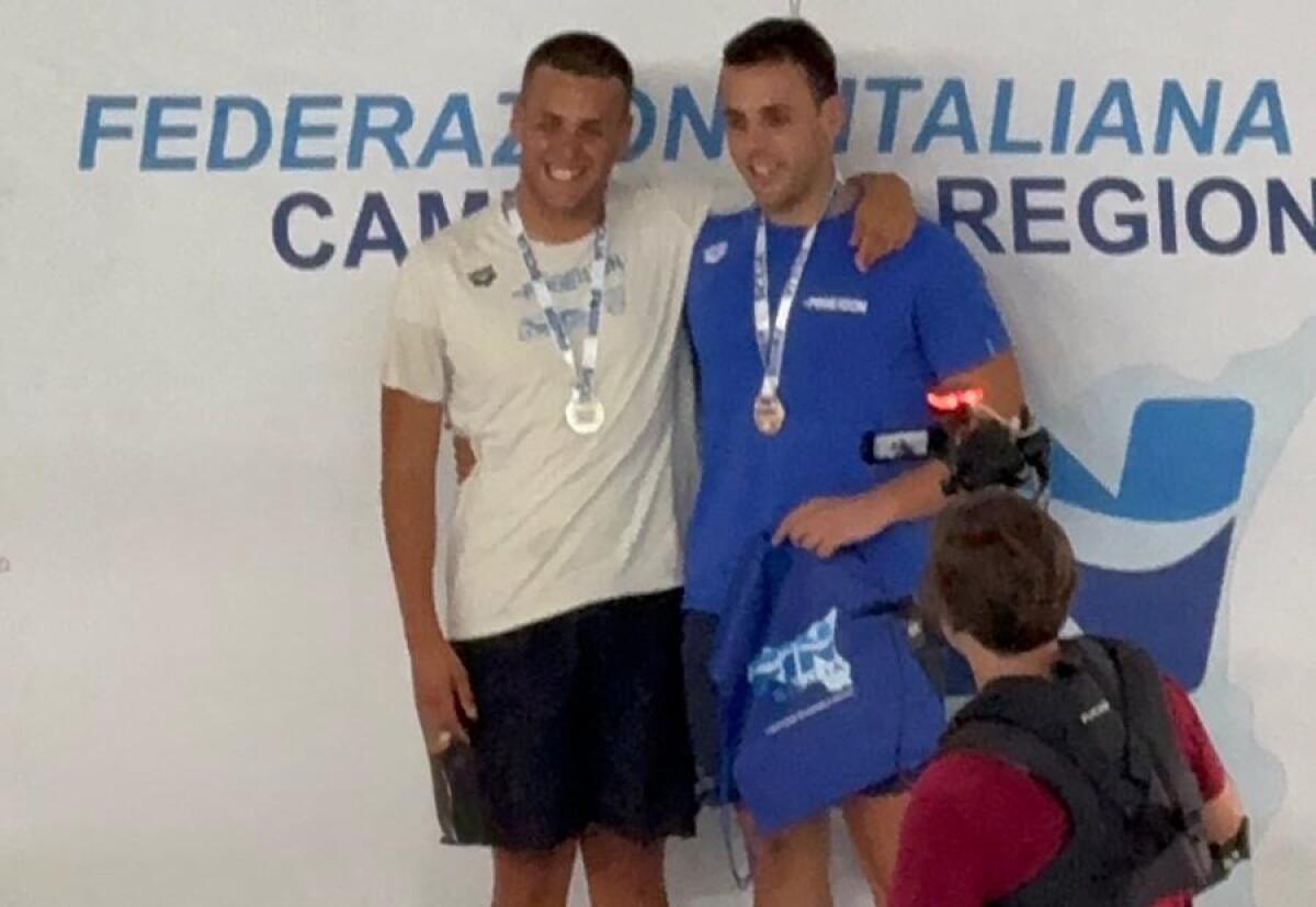 ANGELO E GIUSEPPE RAPISARDA PROTAGONISTI ALLE GARE REGIONALI DI NUOTO - 