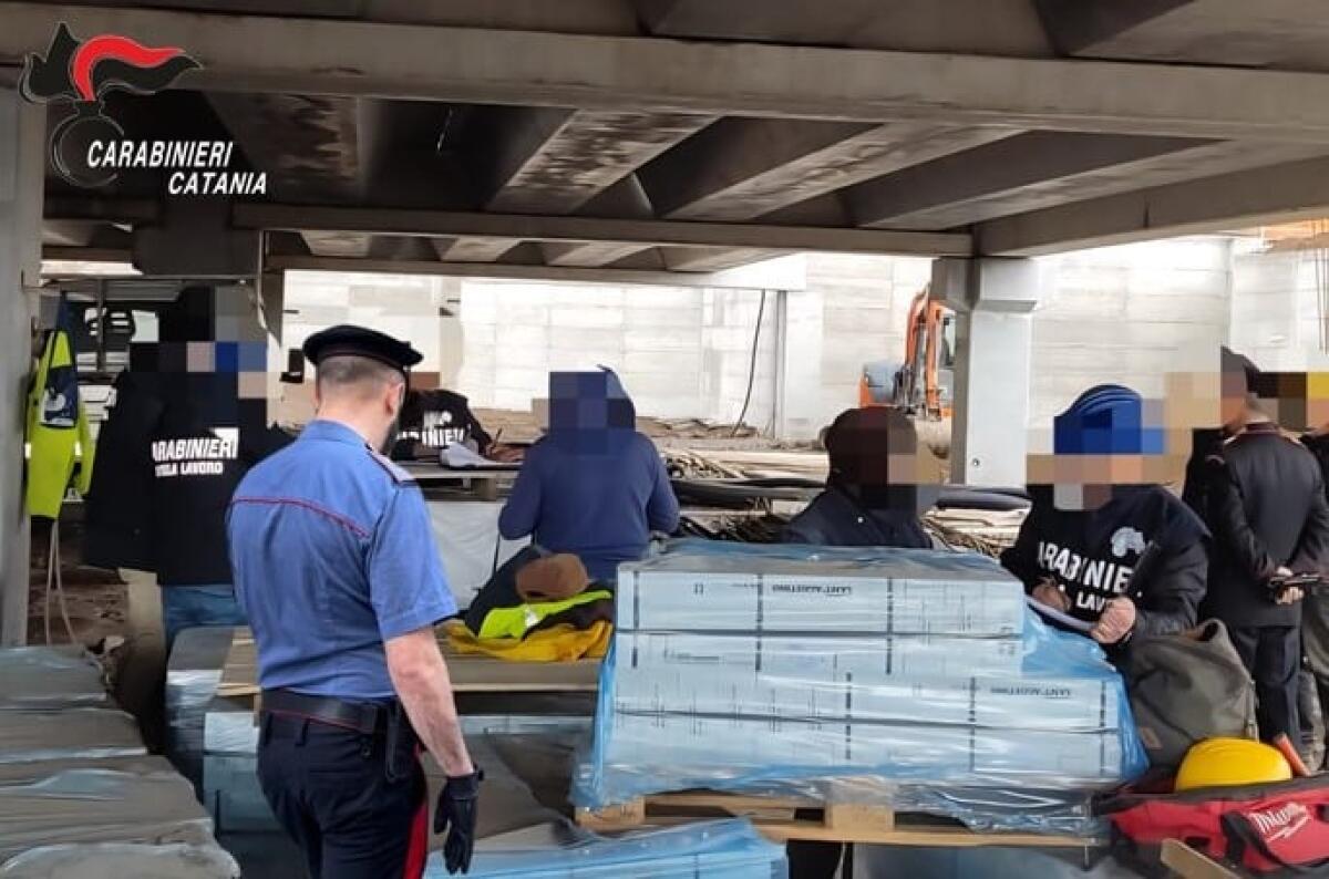 LAVORATORI SENZA VISITE MEDICHE, CAVI ELETTRICI SCOPERTI E CANTIERI INSICURI: TRE IMPRENDITORI DENUNCIATI NEL CATANESE - 