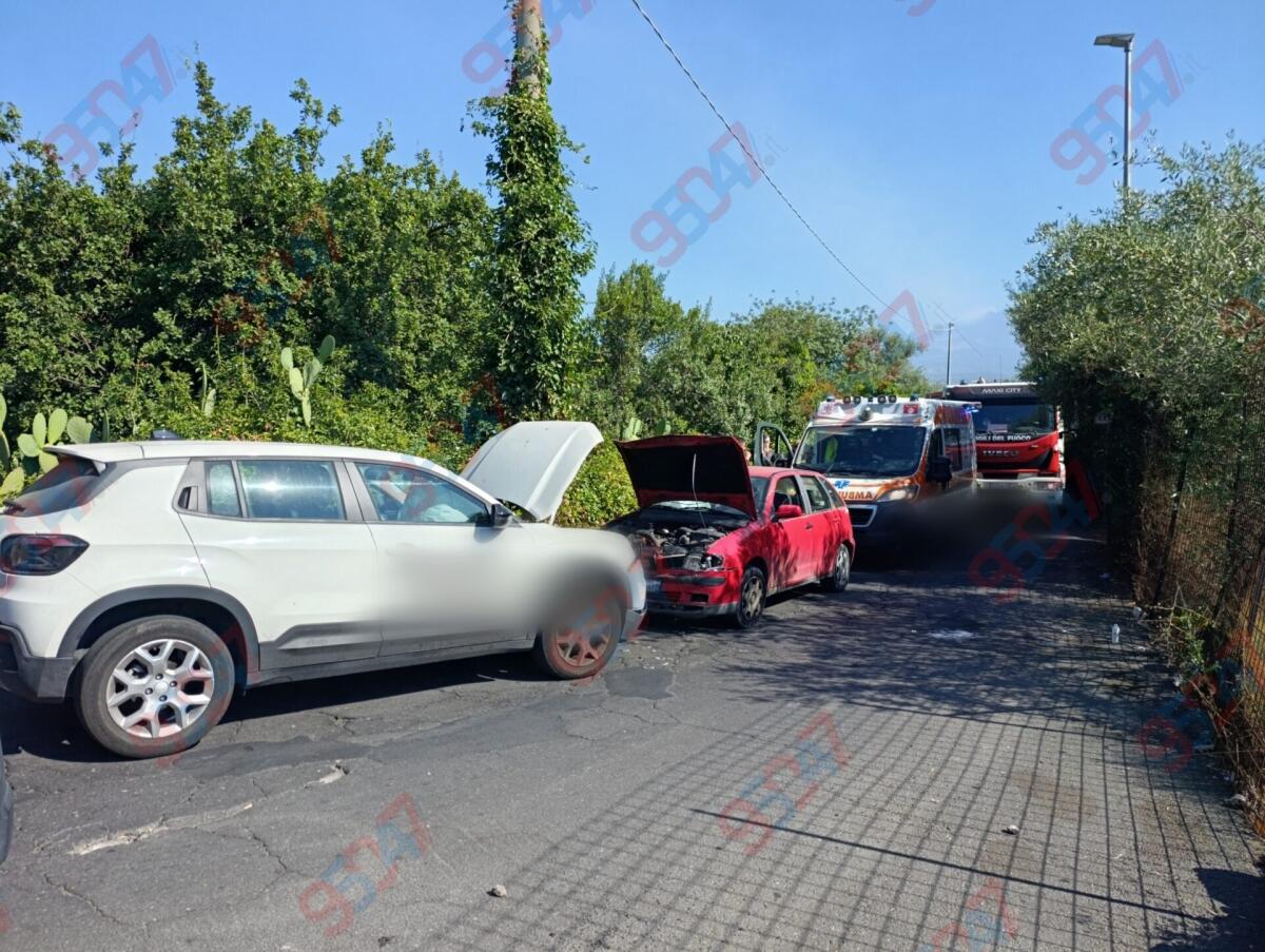 PIANO TAVOLA, SCONTRO FRONTALE QUESTA MATTINA IN VIA PIRANDELLO: PAURA MA NESSUN GRAVE FERITO - 