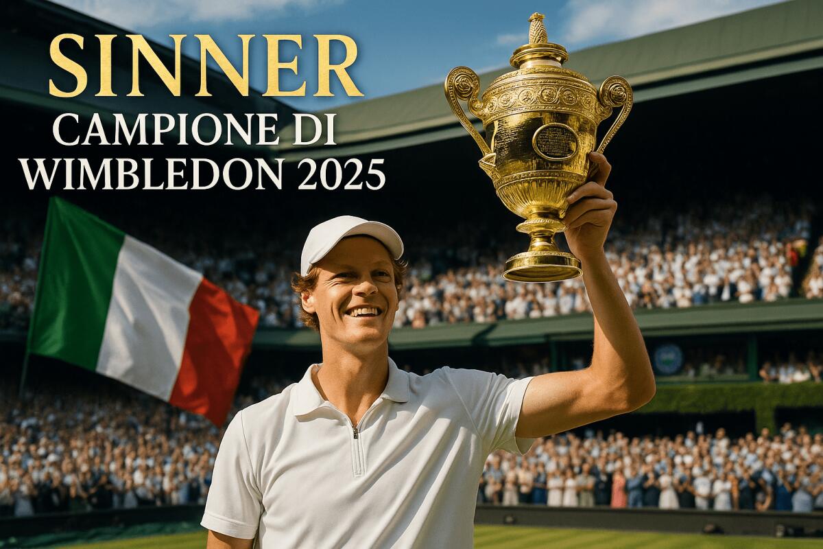 SINNER ENTRA NELLA STORIA: PRIMO ITALIANO A VINCERE IL SINGOLARE MASCHILE A WIMBLEDON - 