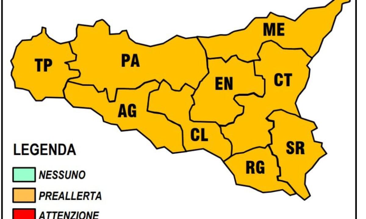 SICILIA, OGGI  ALLERTA INCENDI ARANCIONE: ATTESO CALDO FINO A +46°C NEI PROSSIMI GIORNI - 