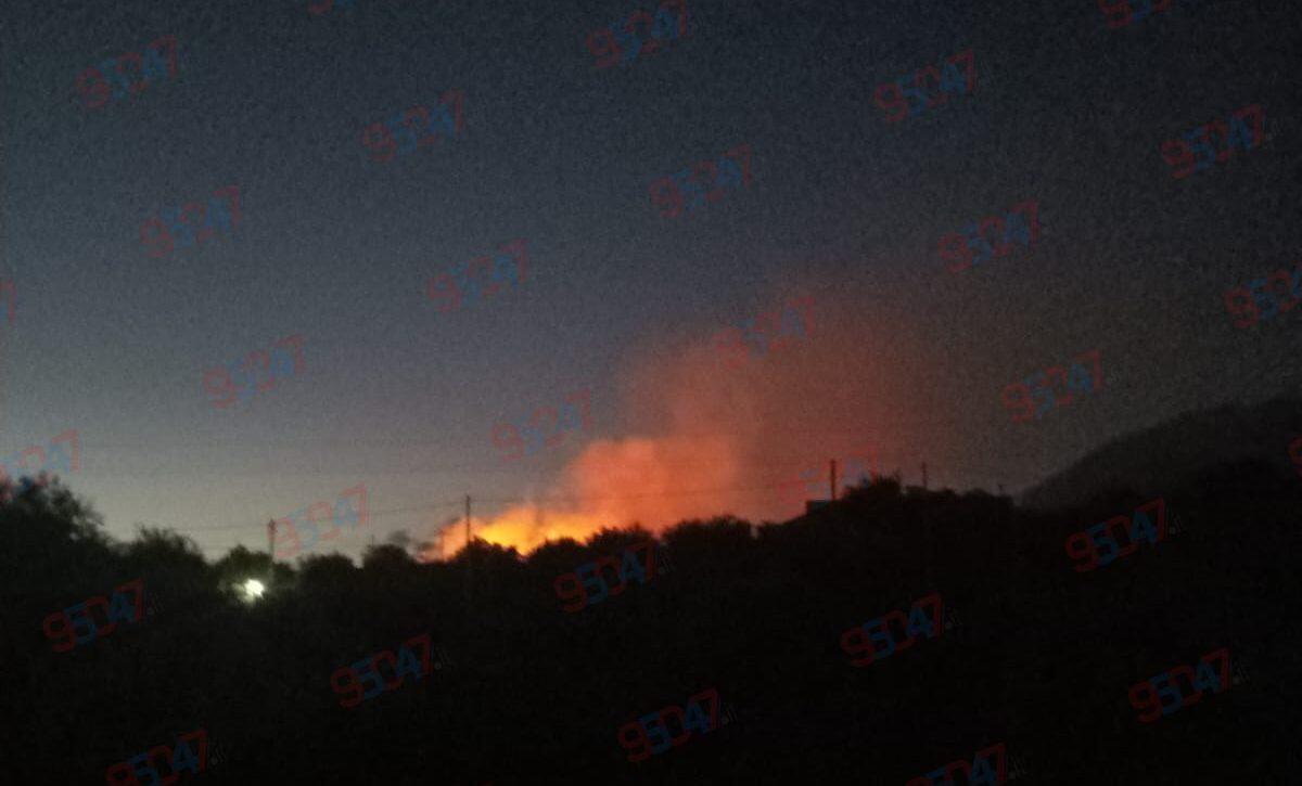 Sterpaglie in fiamme tra Scalilli e Currone: incendio in corso, Vigili del Fuoco in azione - 