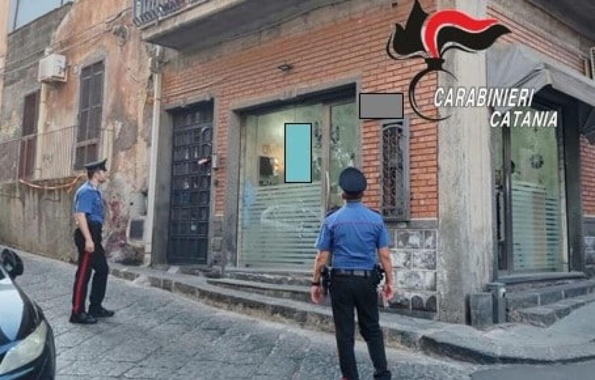 Misterbianco, uomo armato di mannaia distrugge vetrina e minaccia clienti: arrestato dai Carabinieri - 