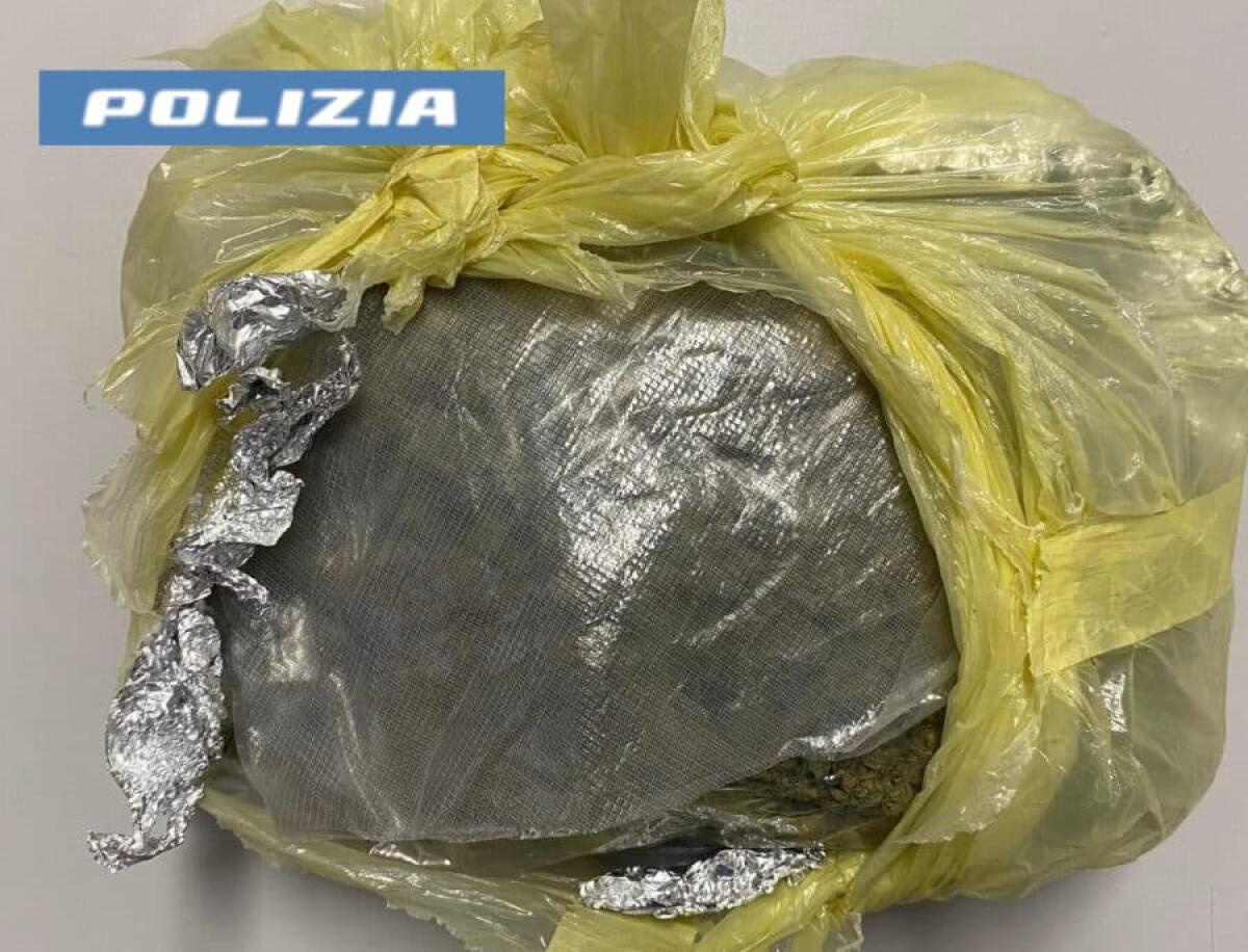 Adrano, arrestati due giovani pusher: sorpresi con 650 grammi di marijuana e soldi contanti, tentano la fuga ma vengono bloccati dalla Polizia - 