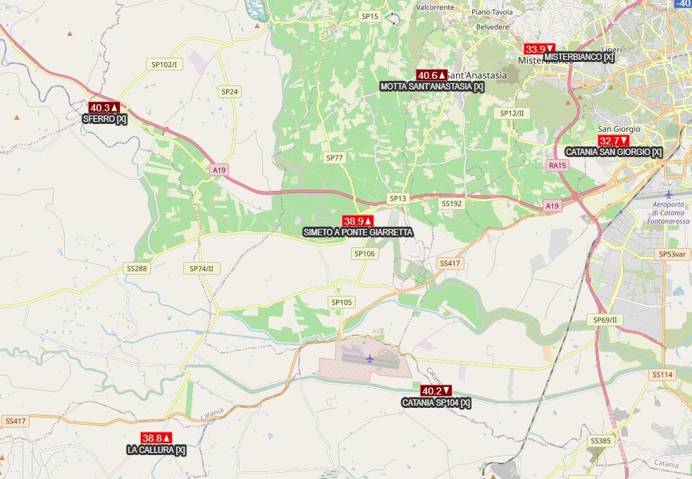 SICILIA NELLA MORSA DEL CALDO: OGGI 41,4 °C A SIRACUSA, 40,4 °C A PATERNÒ. ATTESO IL PICCO NEI PROSSIMI GIORNI