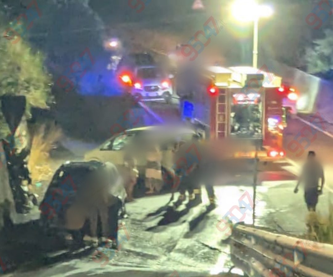 PAURA NELLA SERATA DI OGGI: AUTO PRENDE FUOCO NEI PRESSI DEL "PONTE DI CURRUNI", VIGILI DEL FUOCO SUL POSTO E RAMPA CHIUSA