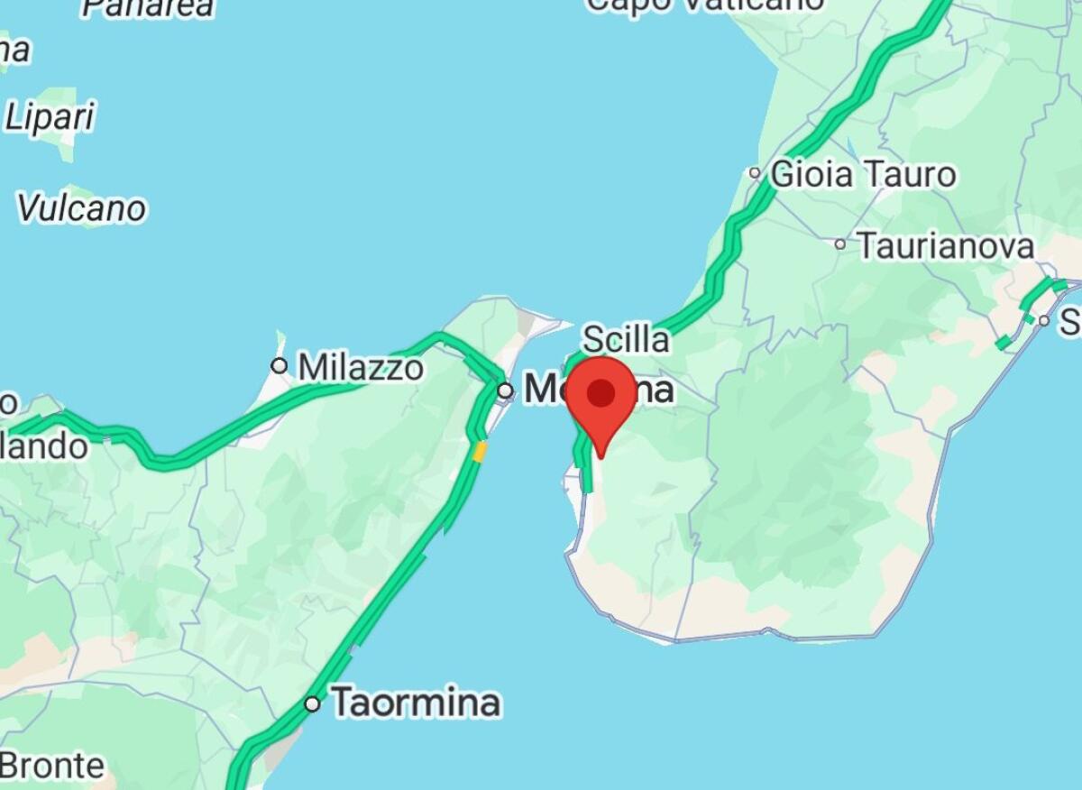 Terremoto M 3.3 nello Stretto di Messina: scossa vicino a Reggio Calabria - 