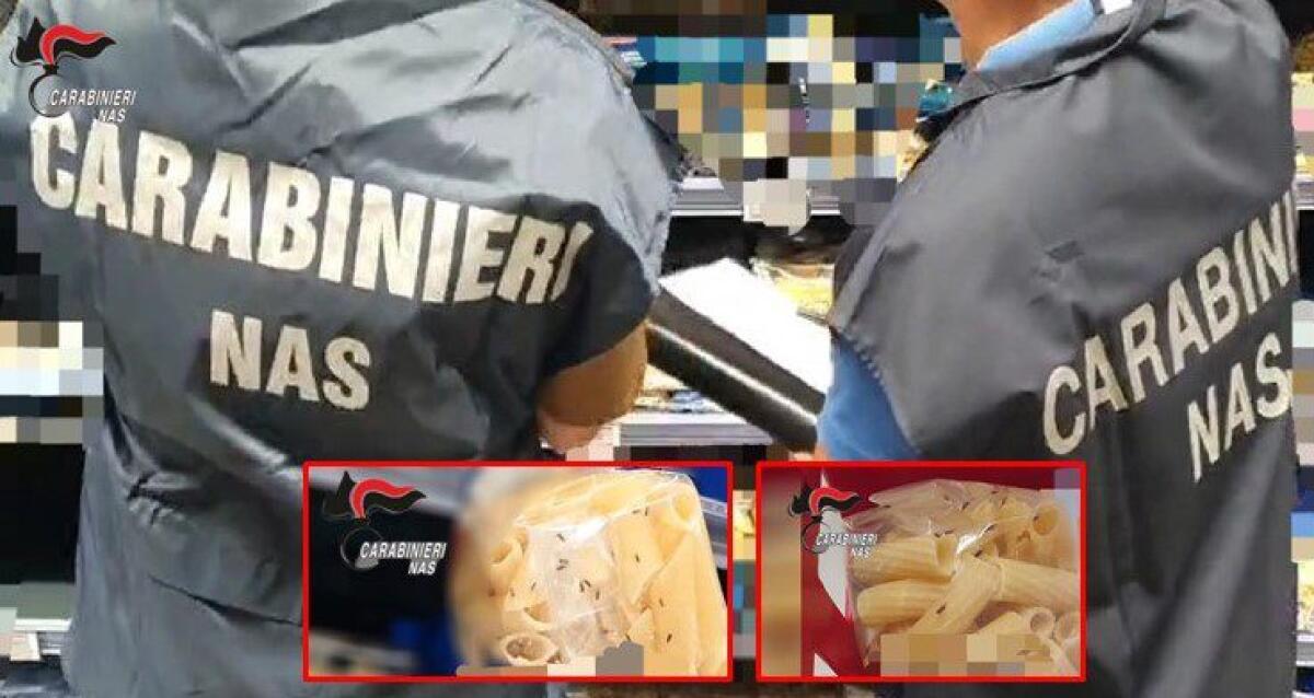 Catania, sequestrati 4.000 kg di pasta infestata da insetti in un centro commerciale - 