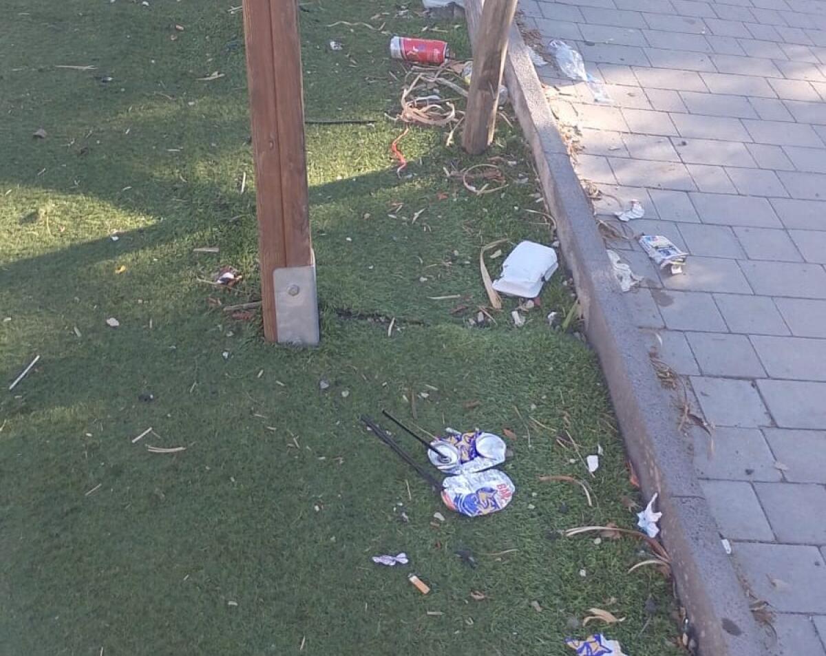 Santa Maria di Licodia, spazzatura nella villa comunale: la denuncia di una residente - 