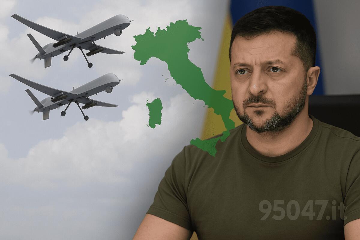 Droni russi in Europa, secondo Zelensky «l'Italia potrebbe essere la prossima» - 