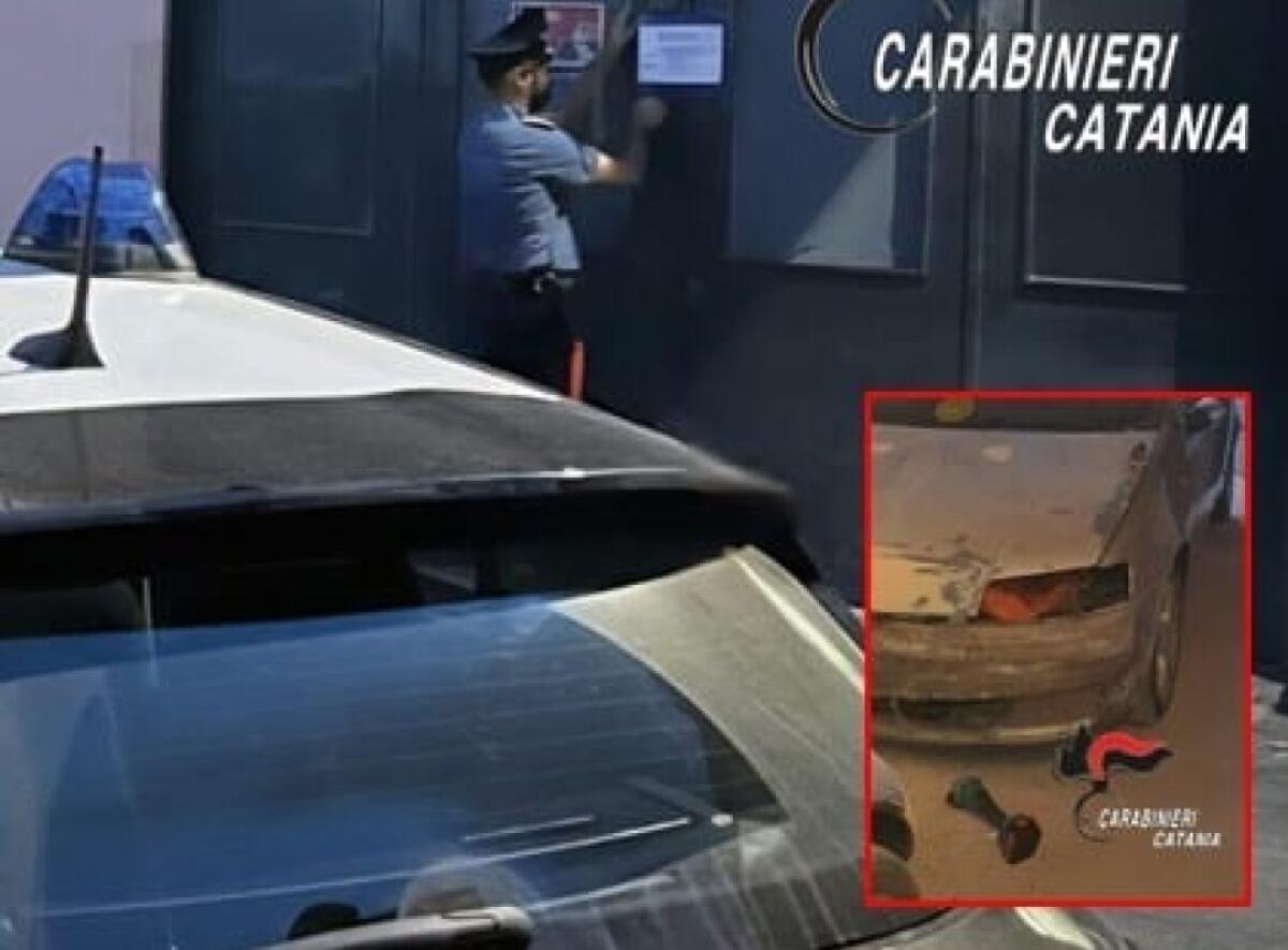 Biancavilla, scoperta carrozzeria abusiva in un garage: sequestrata dai Carabinieri - 