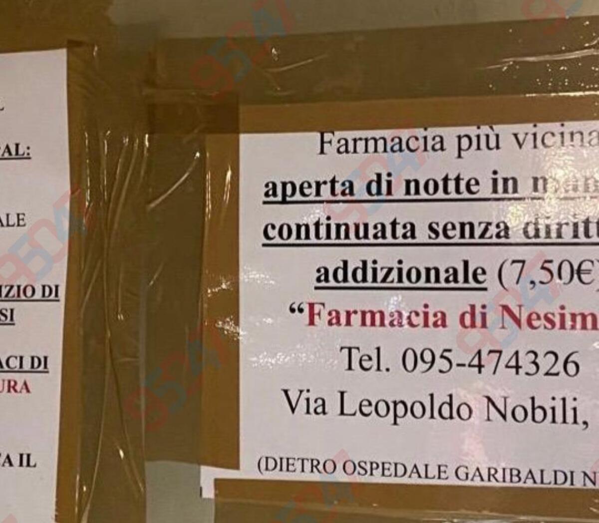 Paternò, segnalazione nella notte: “Farmacia di turno chiusa, mandata a Nesima” - 