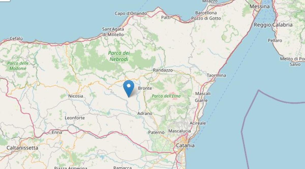 ULTIM’ORA – Terremoto di magnitudo 3.3 avvertito nella zona di Bronte - 