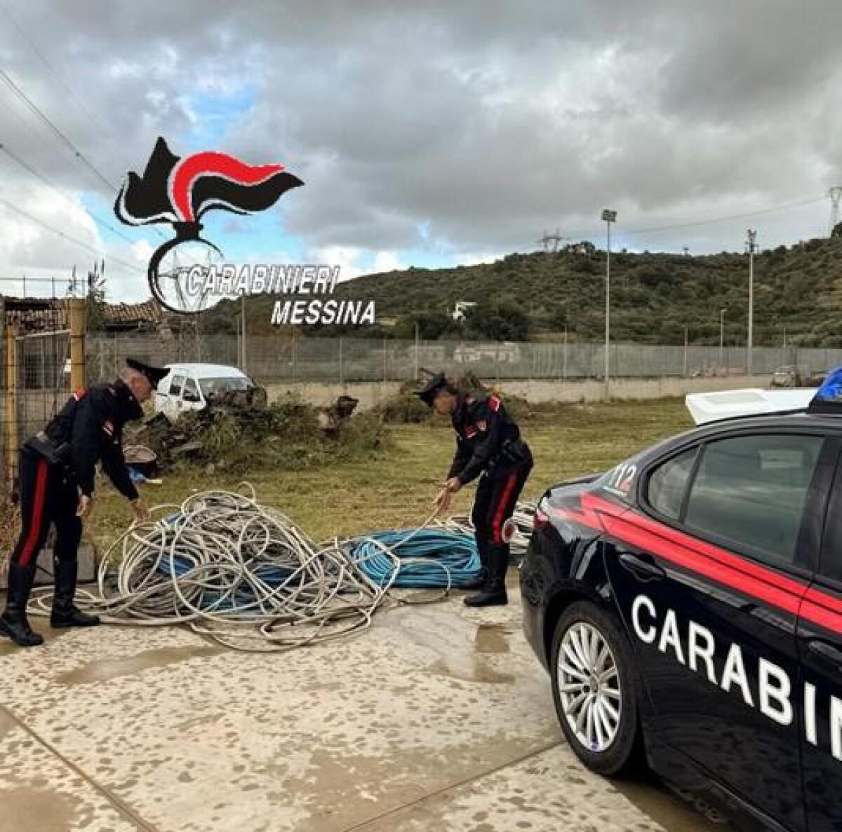 Messina, furto di rame sventato: arrestati quattro catanesi in trasferta - 