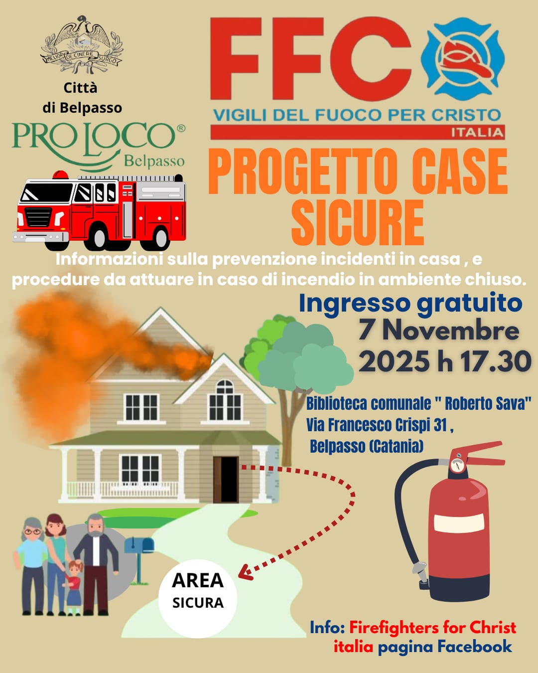 “Progetto Case Sicure”: a Belpasso un evento dedicato alla prevenzione in casa