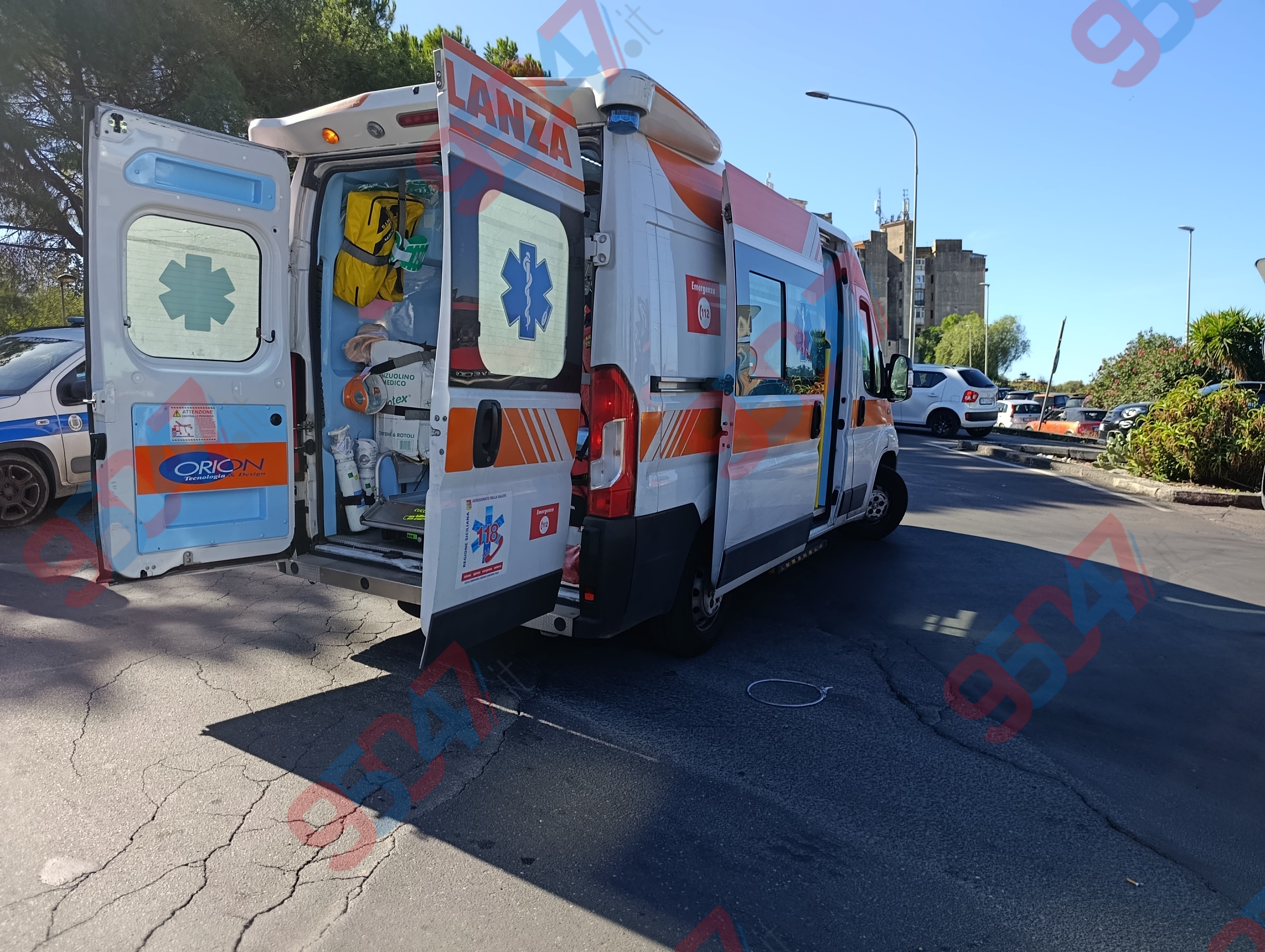 Incidente a Paternò: coinvolti uno scooter ed un auto al Corso Italia, centauro ferito