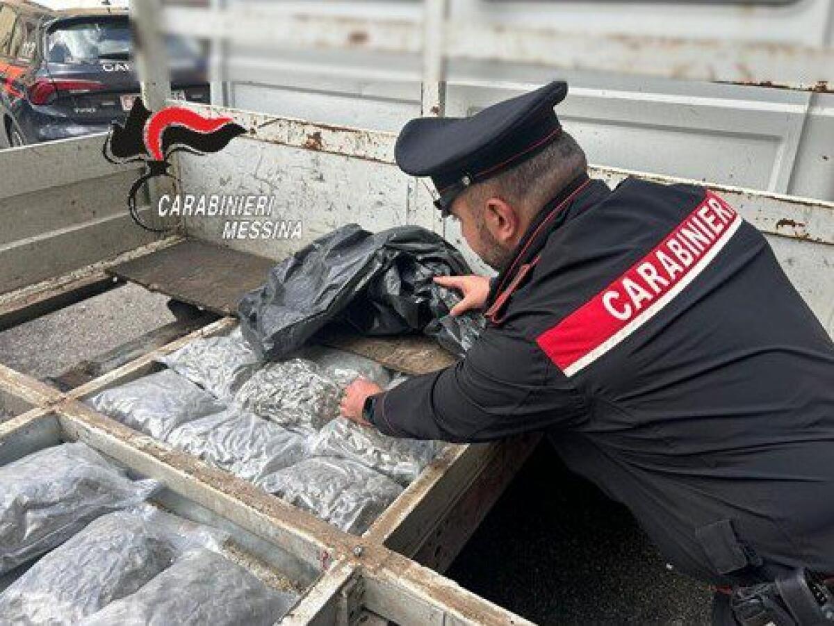 Sbarca a Messina con dieci chili di marijuana nel cassone di un autocarro, arrestato un uomo - 