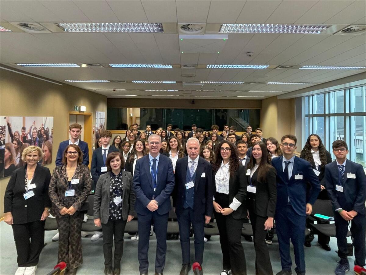 Bruxelles, studenti del Liceo Fermi di Paternò in visita al Parlamento Europeo - 