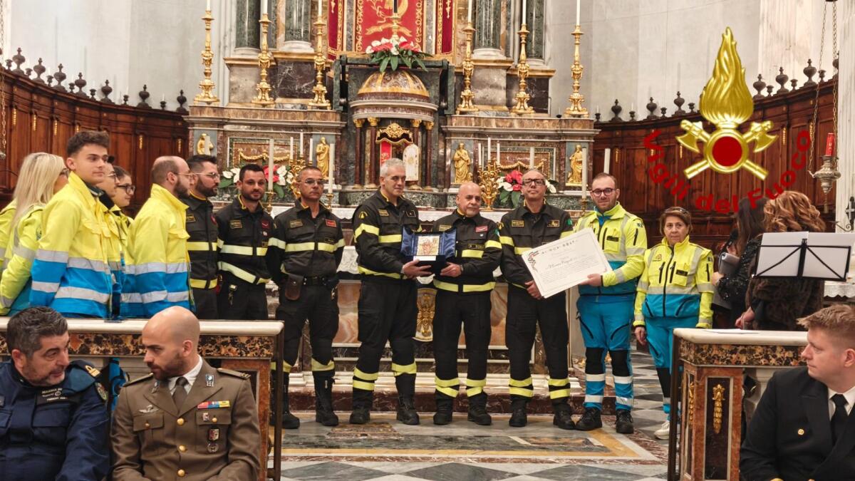 Paternò, assegnato il Premio Idria 2025 ai Vigili del Fuoco di Catania, Agrigento e Ragusa - 