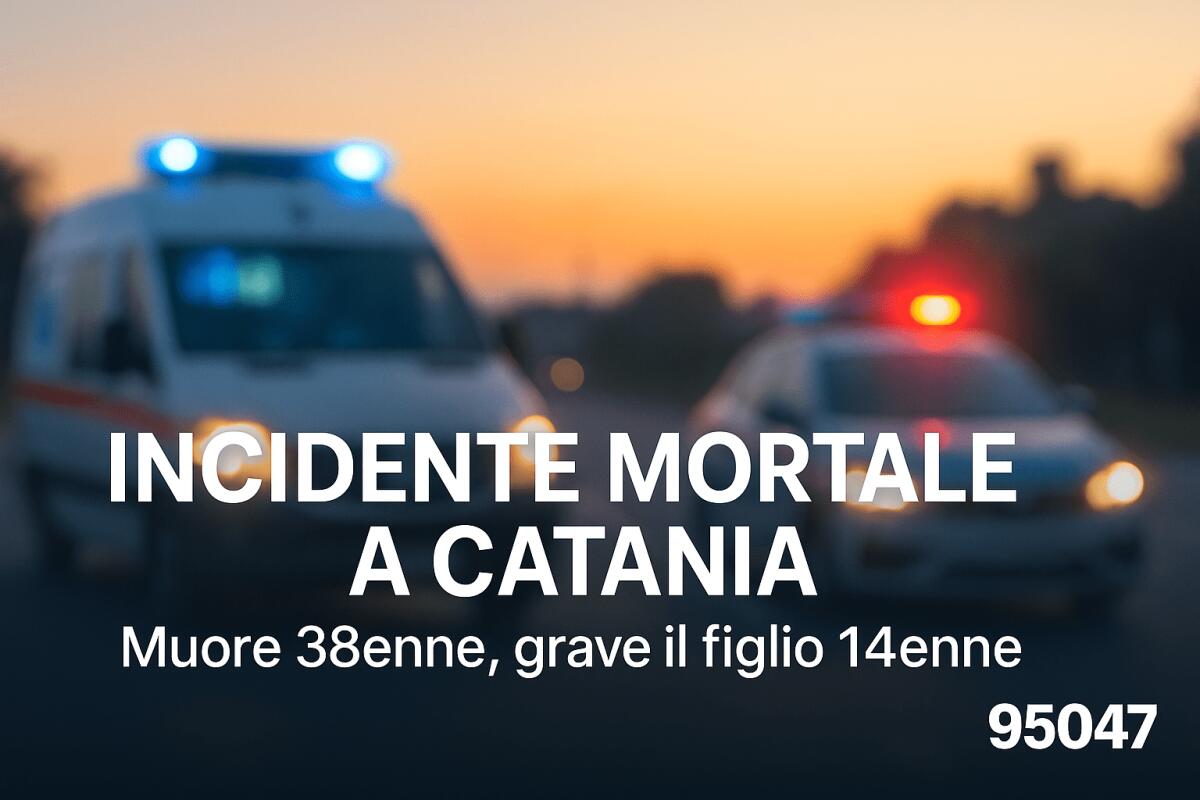 CATANIA – Incidente mortale in via Palermo: muore un 38enne, grave il figlio 14enne - 