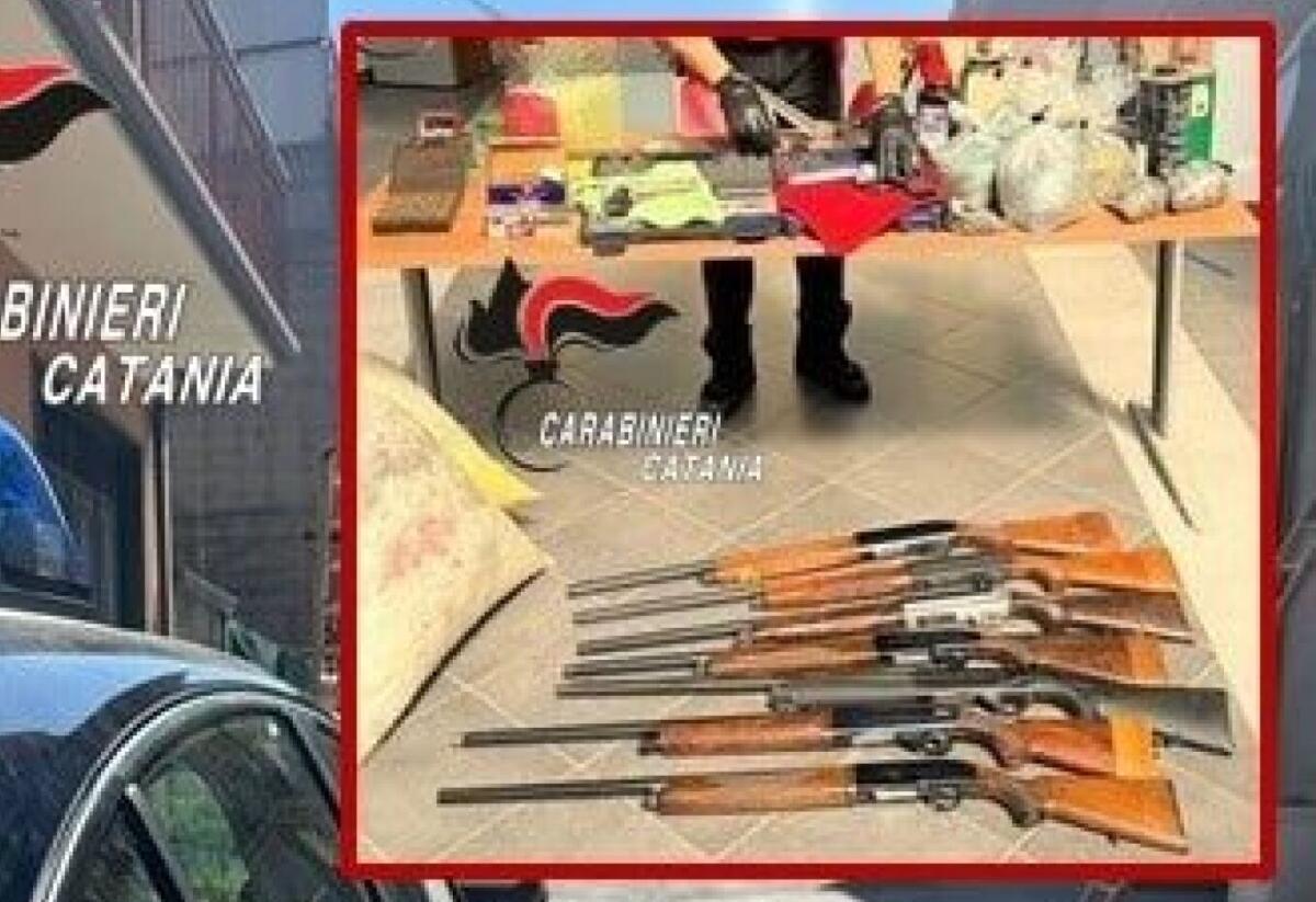 Scordia, in casa oltre 13 kg di polvere da sparo e 2.089 munizioni: denunciato 57enne - 
