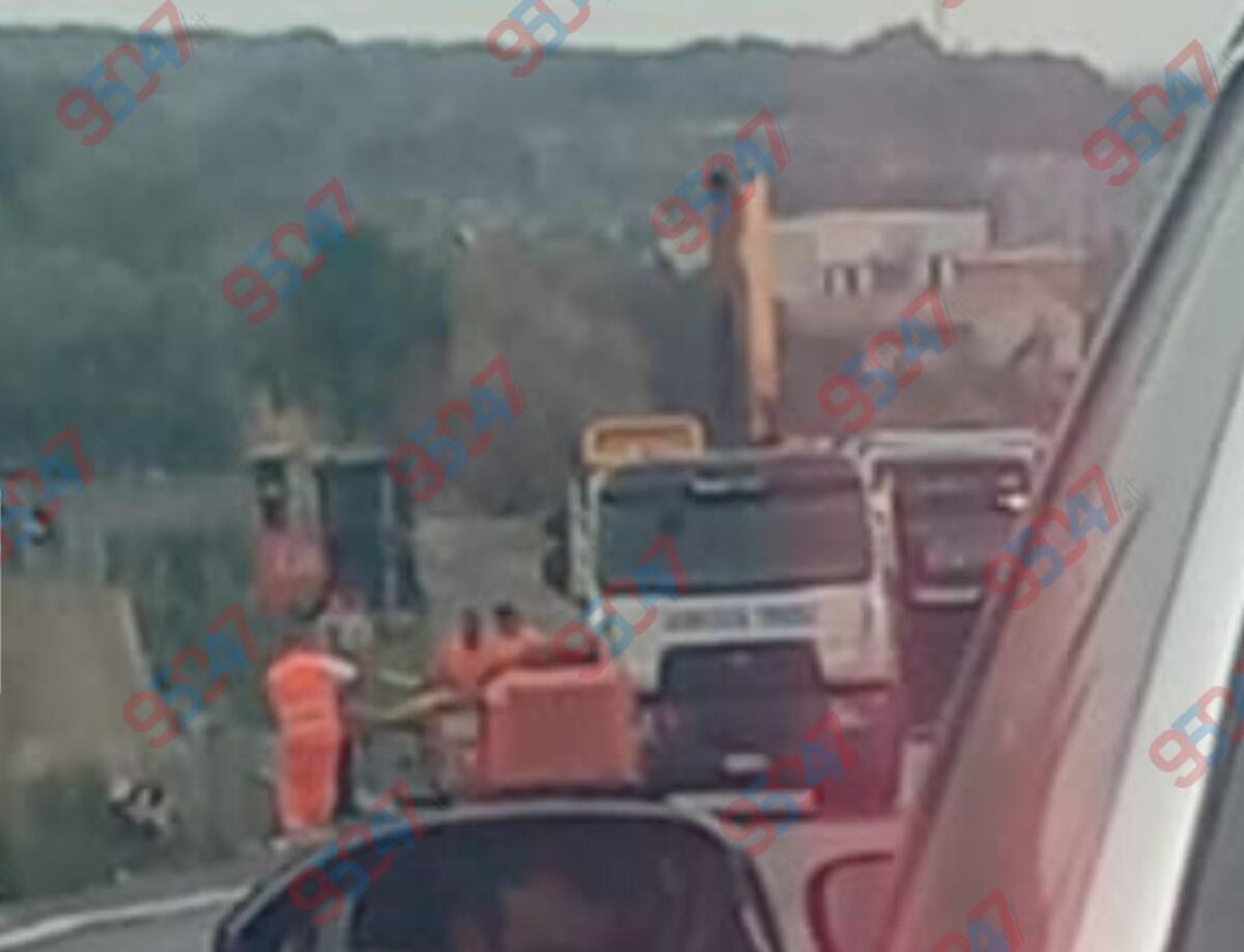 Superstrada 284, forti disagi nel territorio di Santa Maria di Licodia: traffico rallentato per lavori di ripristino del guardrail - 