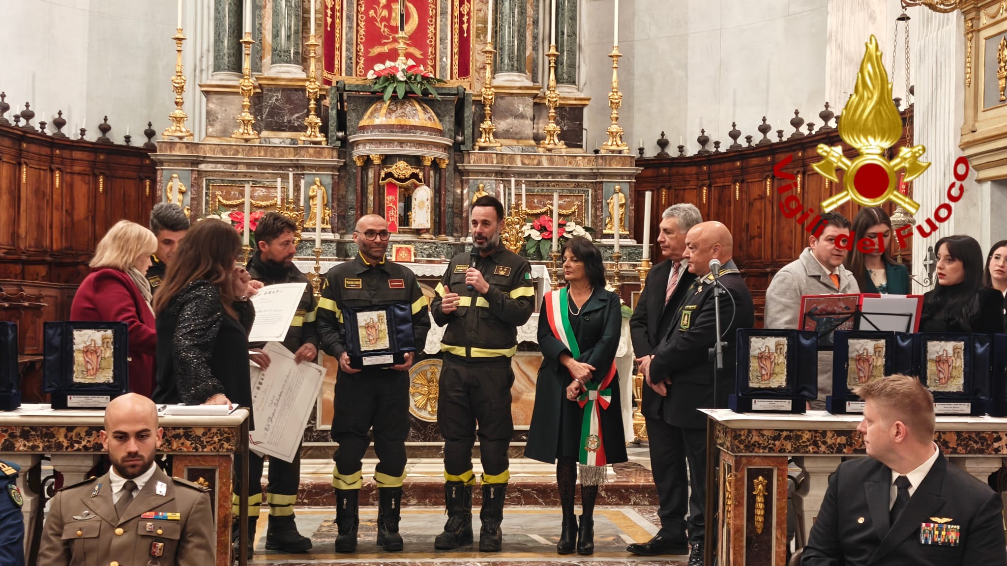 Paternò, assegnato il Premio Idria 2025 ai Vigili del Fuoco di Catania, Agrigento e Ragusa