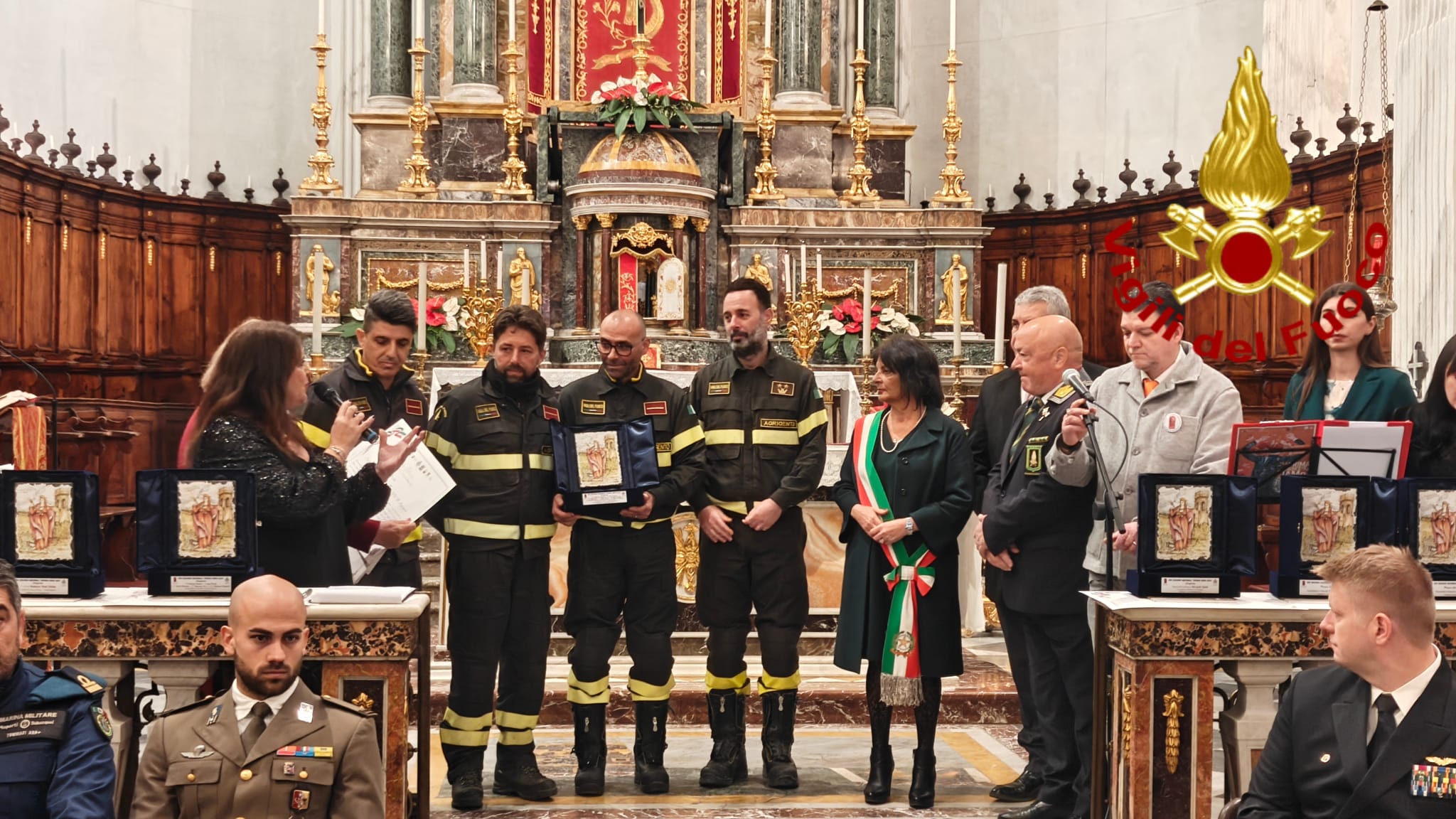Paternò, assegnato il Premio Idria 2025 ai Vigili del Fuoco di Catania, Agrigento e Ragusa