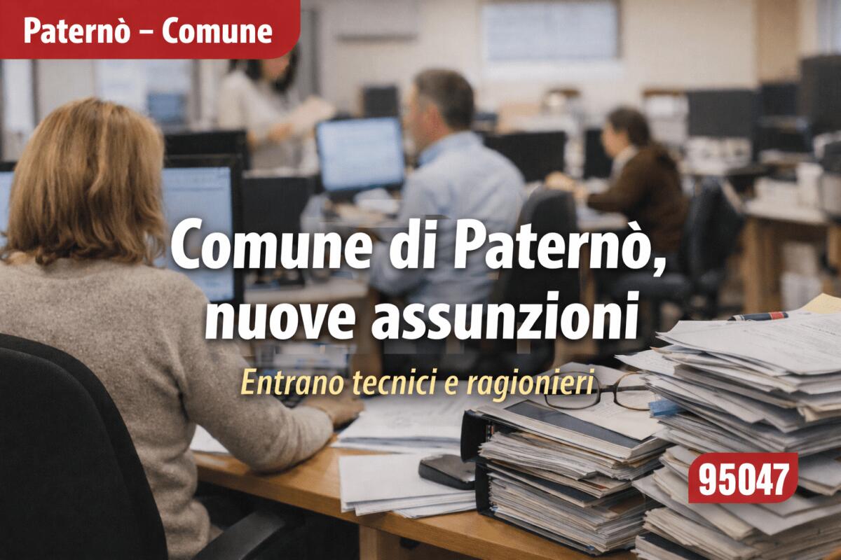 Paternò, i commissari vanno avanti: il Comune assume tecnici e ragionieri - 