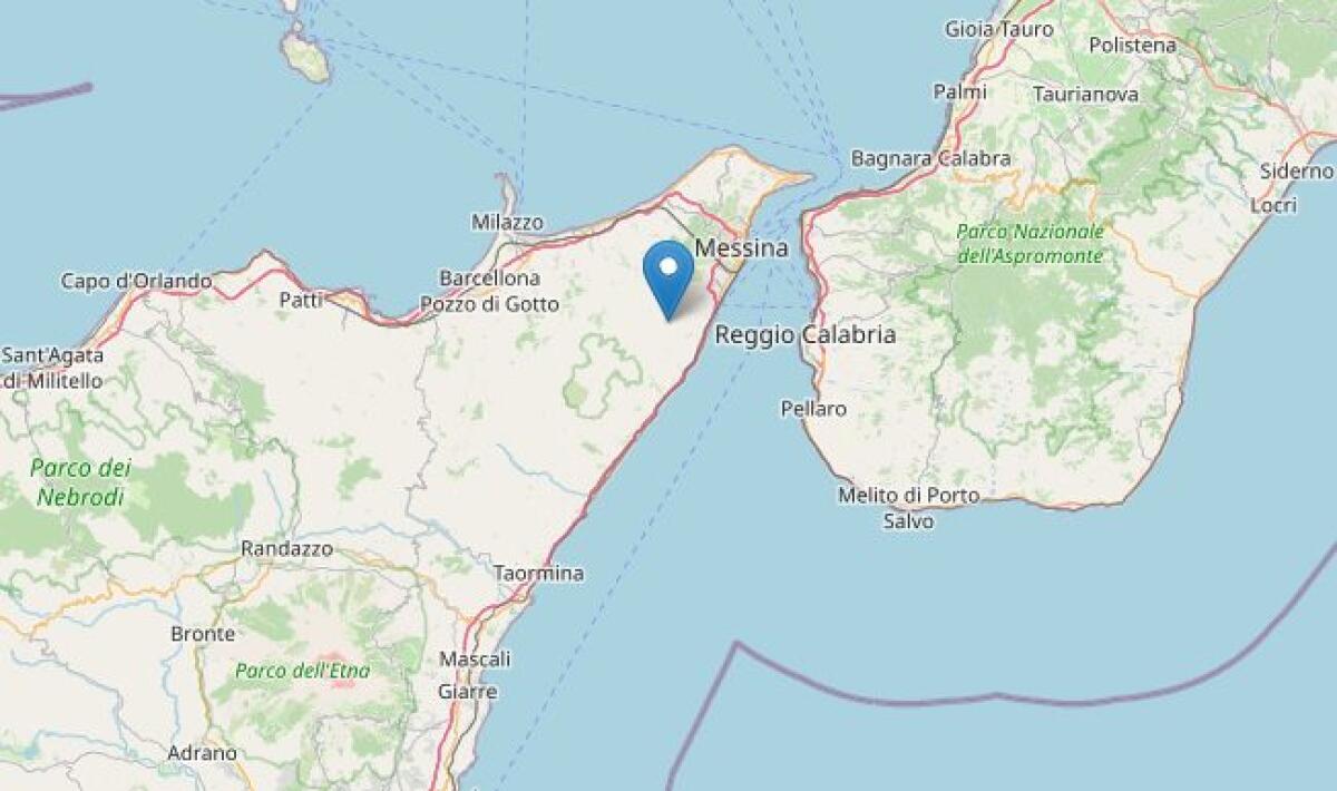 Scossa di terremoto nello Stretto di Messina: magnitudo 3.6, ipocentro molto profondo - 