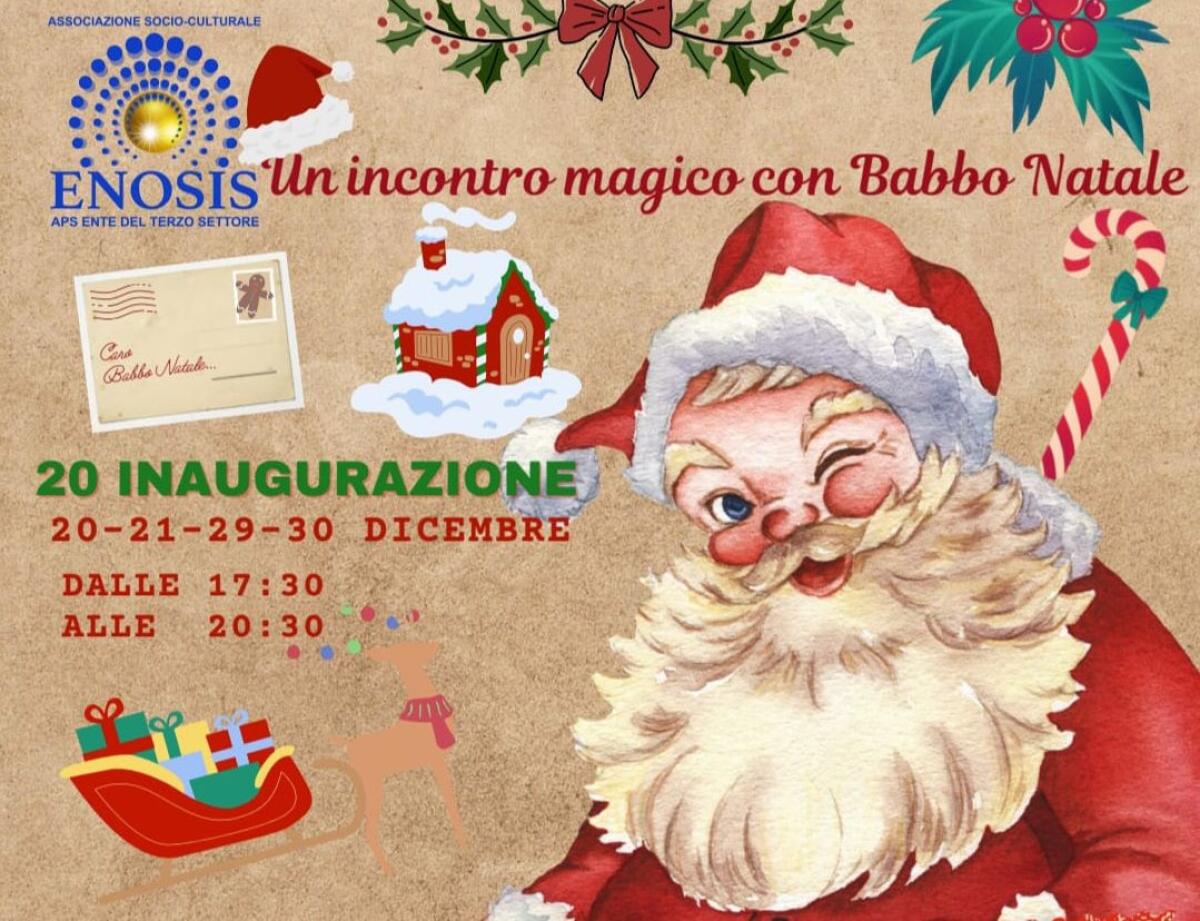 Paternò, torna la Casa di Babbo Natale grazie all' associazione ENOSIS - 