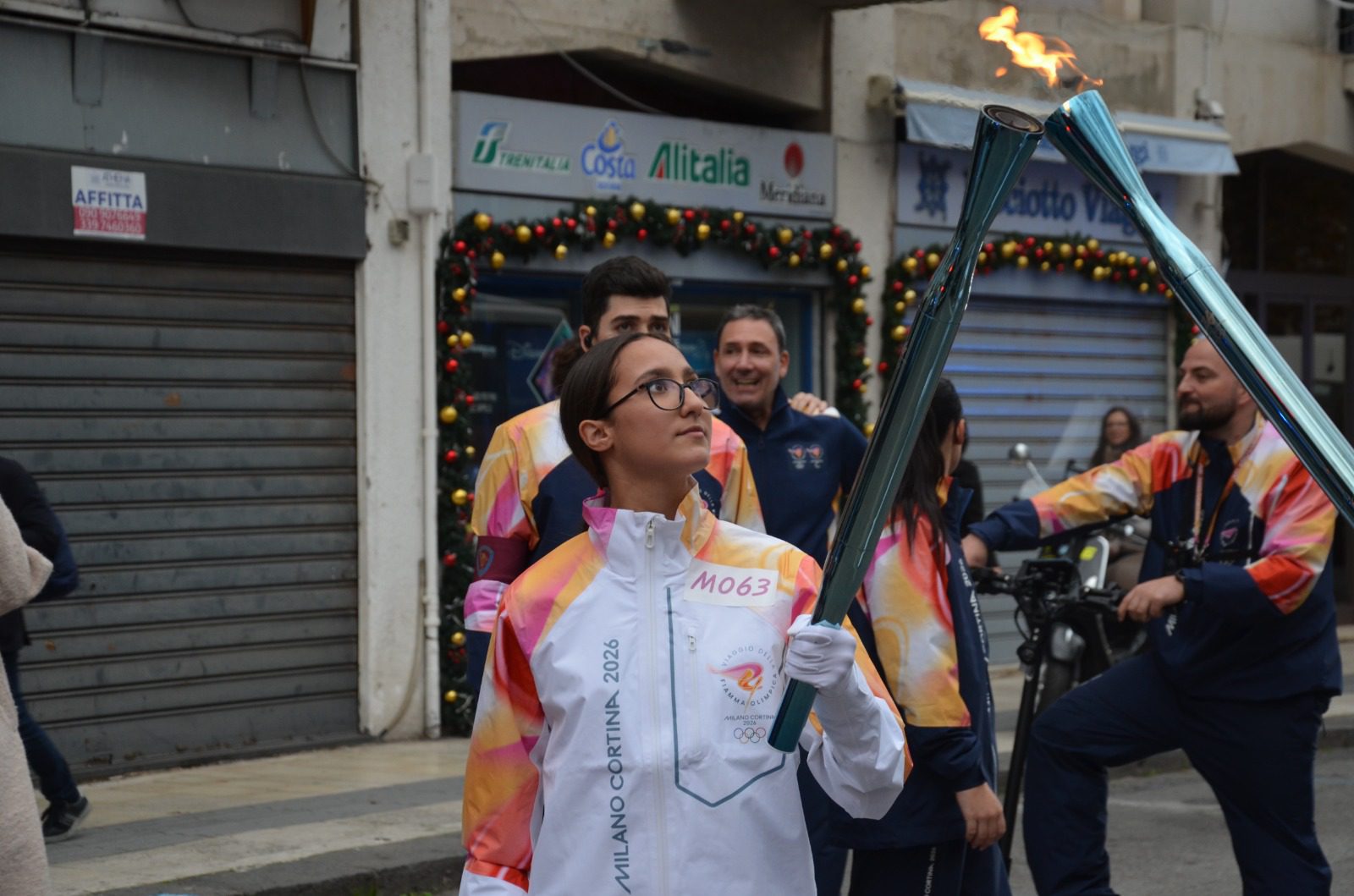 Paternò e le Olimpiadi: Adele Randazzo porta la Fiaccola, il nonno lo fece 65 anni fa