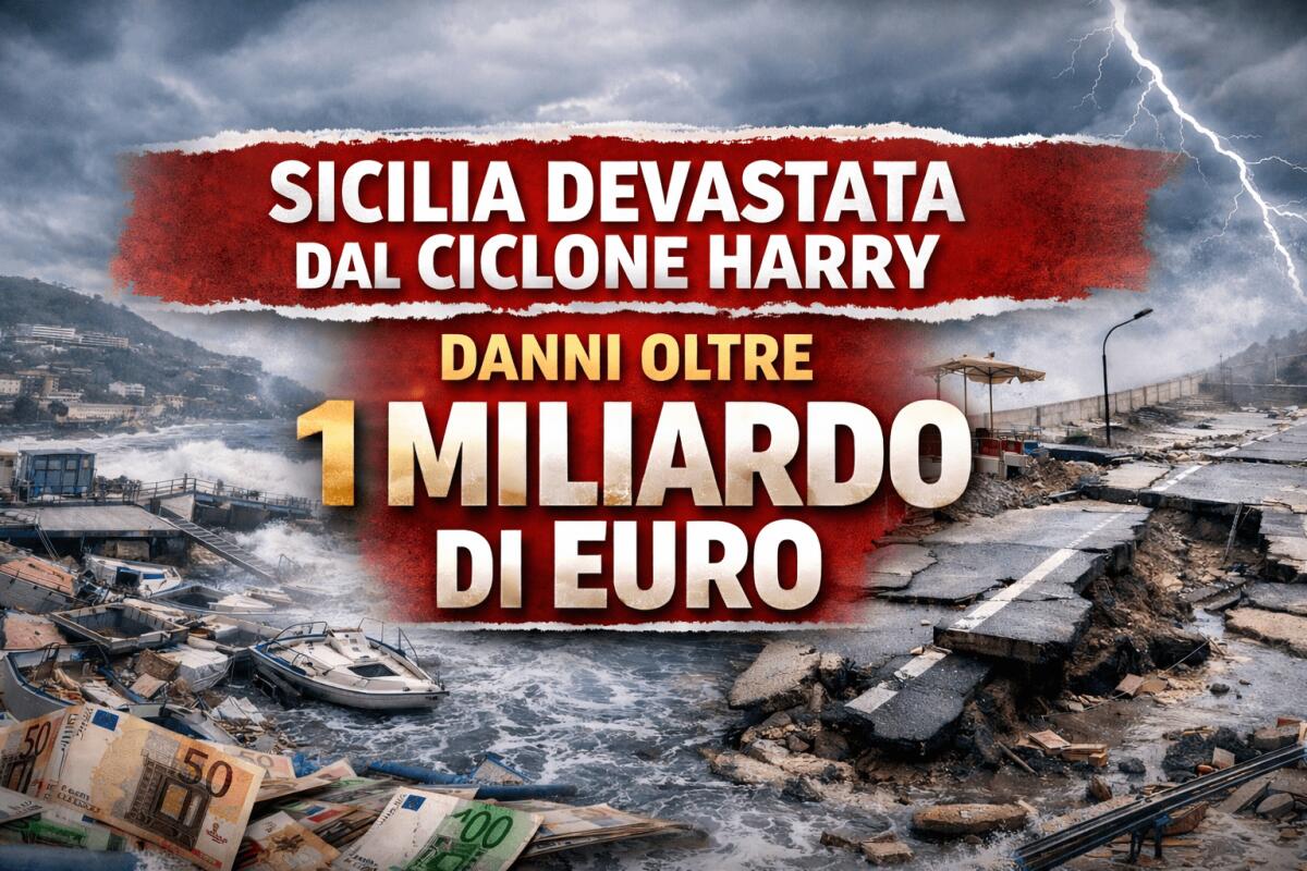 Ciclone Harry, in Sicilia danni oltre il miliardo di euro. Schifani: “Stima ancora parziale”. Musumeci: “Pronti allo stato di emergenza” - 