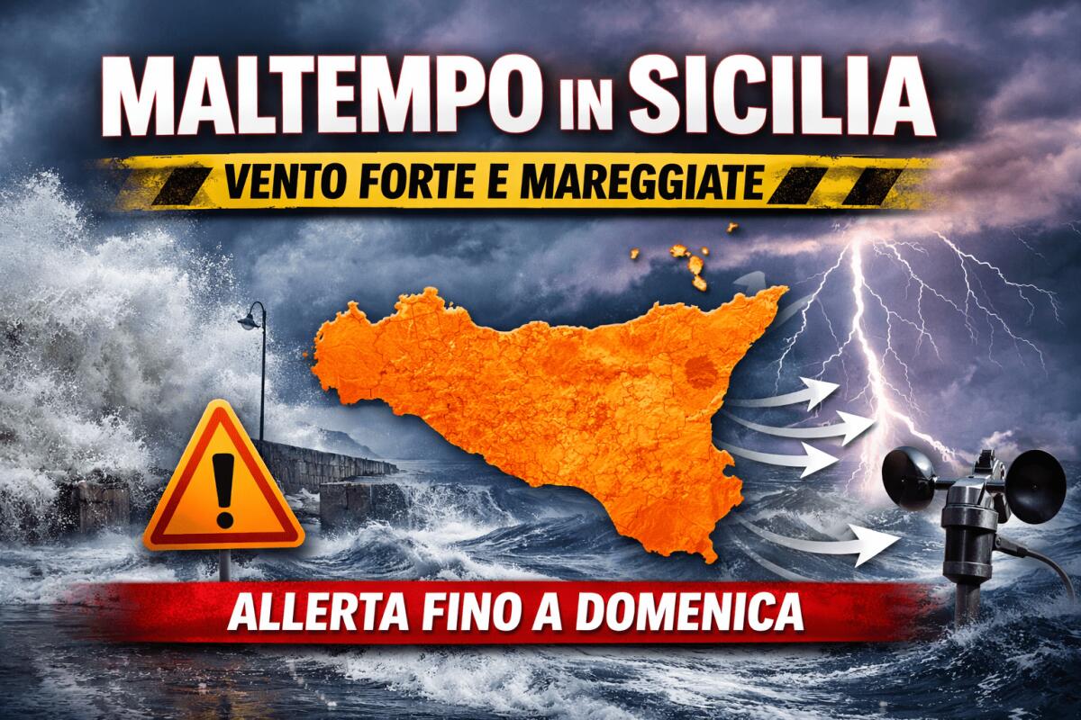 Meteo, vento forte e mareggiate in Sicilia: avviso di fenomeni intensi fino a domenica - 