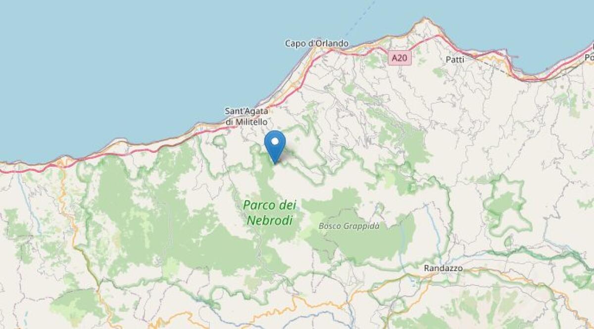 Sciame sismico tra Gioiosa Marea e Alcara Li Fusi: picco a magnitudo 2.7 - 