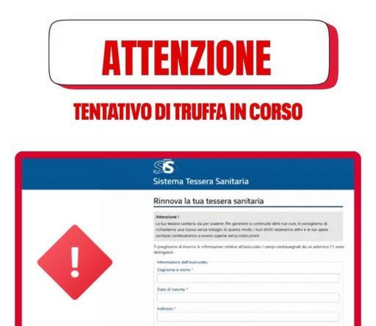 Allarme truffe: false email sul rinnovo della tessera sanitaria, l’avviso del Ministero della Salute - 