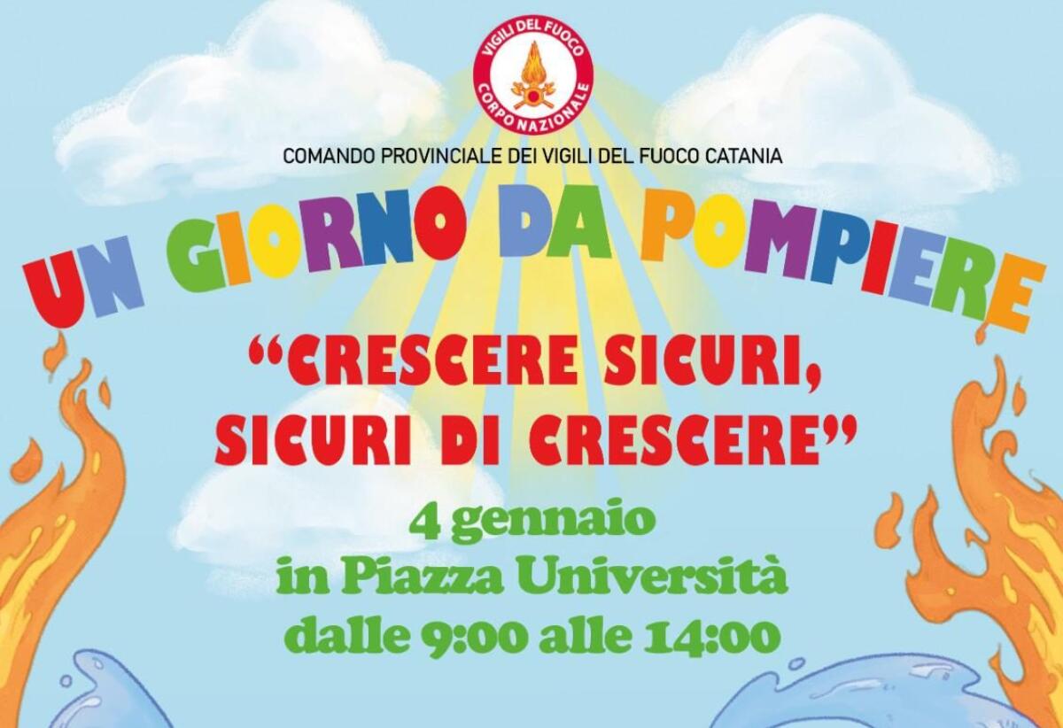 Catania, domenica arriva “un giorno da pompiere”: un giorno da pompiere dedicato ai bambini - 
