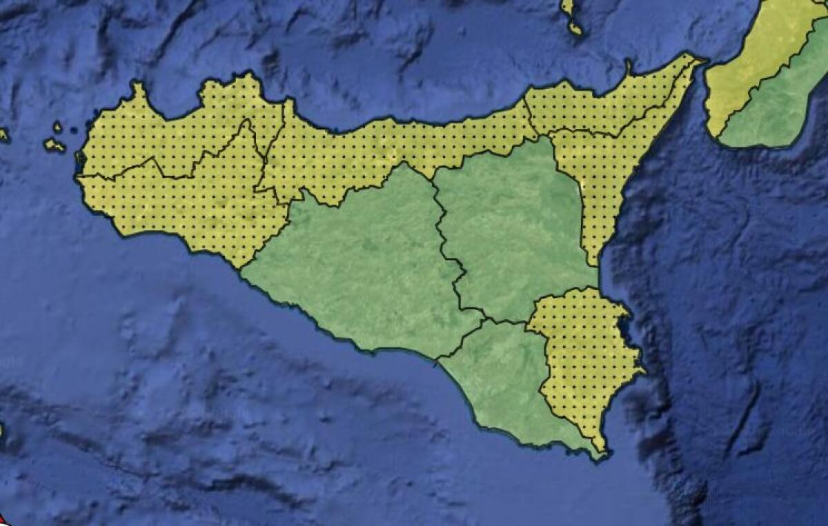 Nuovo peggioramento meteo, allerta gialla in sei province siciliane: Paternò resta in zona “verde” - 