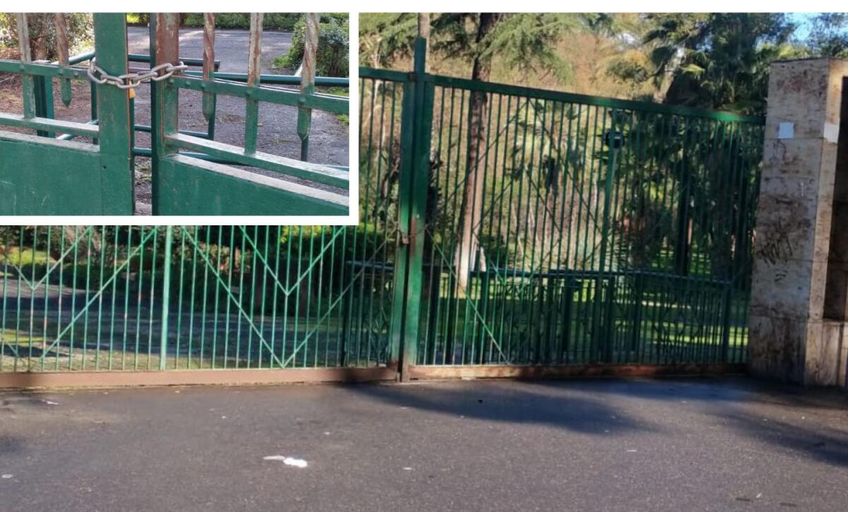 Paternò, Villa Moncada chiusa senza preavviso: cancelli serrati questa mattina lato via Libertà - 