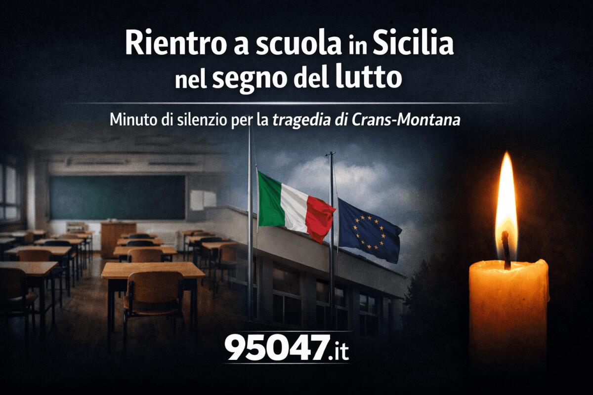 Domani il rientro a scuola in Sicilia: un minuto di silenzio per le vittime di Crans-Montana - 