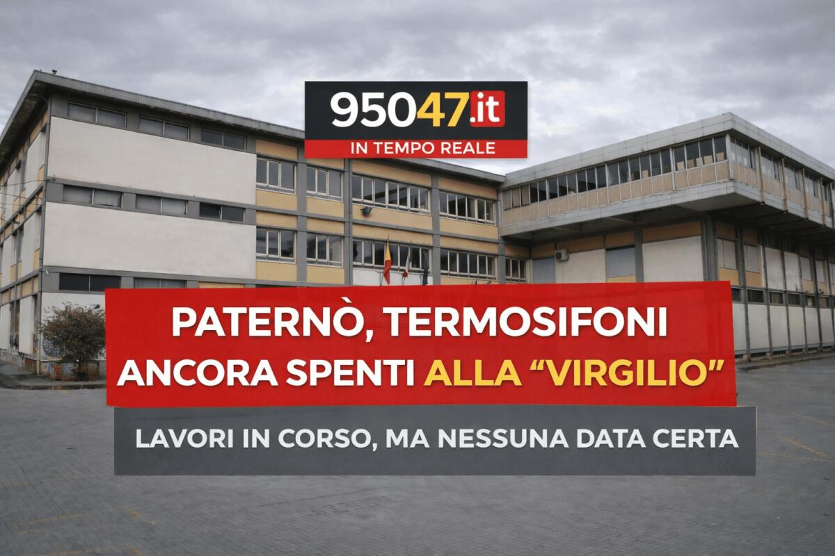 Paternò, termosifoni ancora spenti alla “Virgilio”: lavori in corso ma nessuna data certa - 