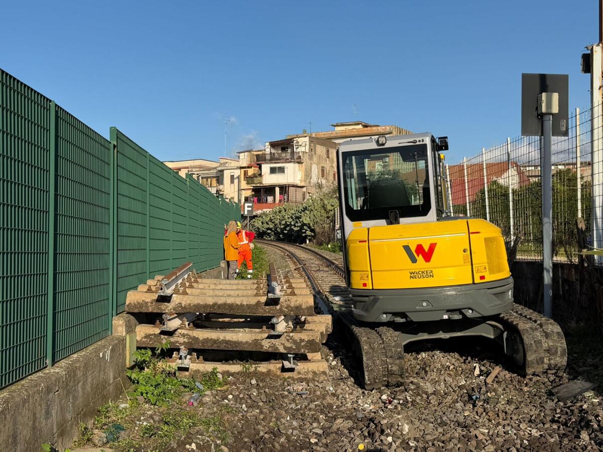 Dismissione Circumetnea, iniziati i lavori tra Montepalma e Lineri - 