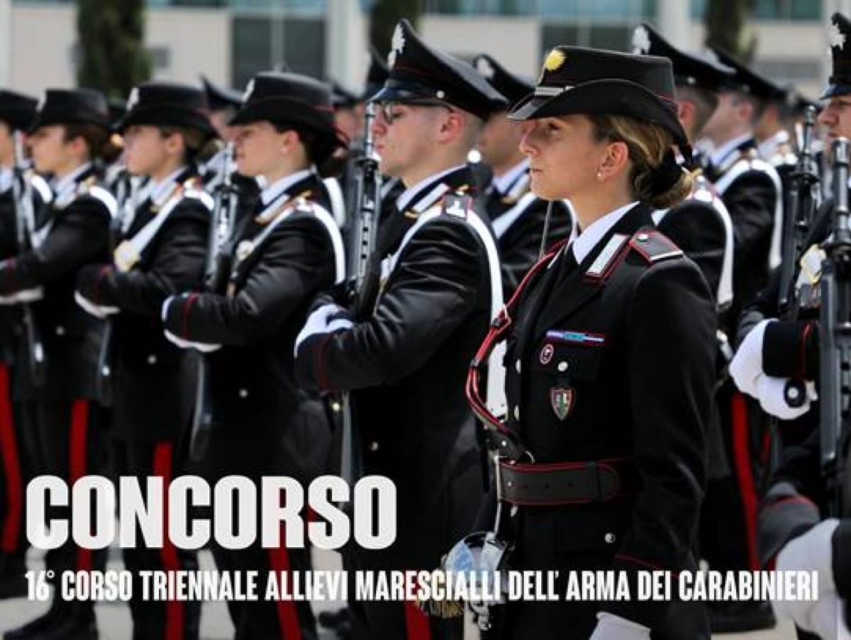 Concorso Carabinieri 2026, 898 posti per Allievi Marescialli: requisiti e domanda online entro il 19 marzo - 