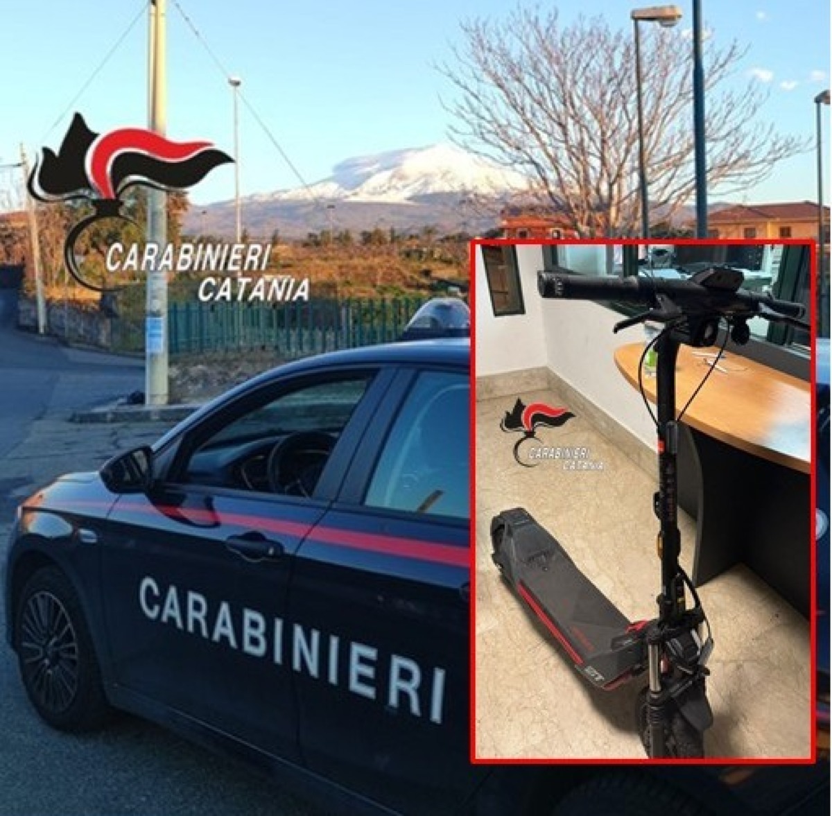 San Pietro Clarenza, strappa il monopattino a un bambino in piazza: 24enne denunciato dai Carabinieri - 